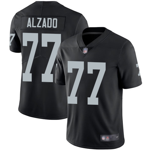 Men Oakland Raiders Limited Black Lyle Alzado Home Jersey NFL Football 77 Vapor Untouchable Jersey